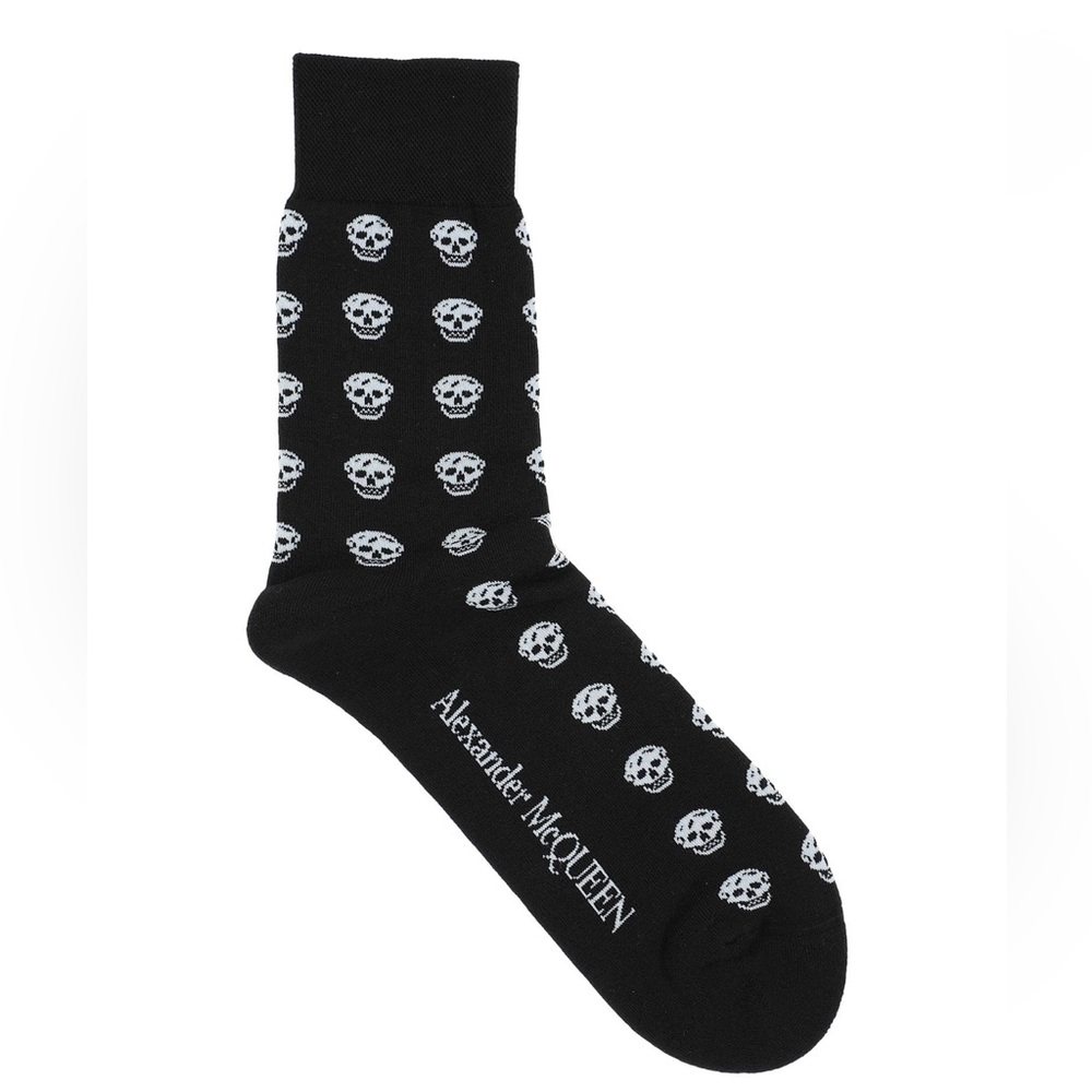Alexander McQueen Black Skull Socks